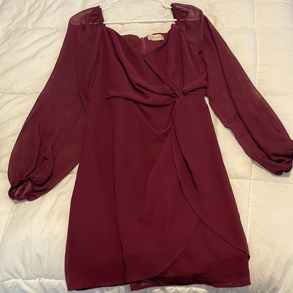 Altar’d state sheer sleeve dress. NWT